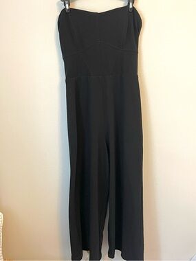 Xhilaration - Black Strapless Wide-Leg Jumpsuit - Size M